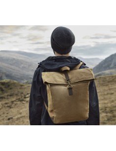 Q-QD655-Heritage Waxed Canvas Backpack 2